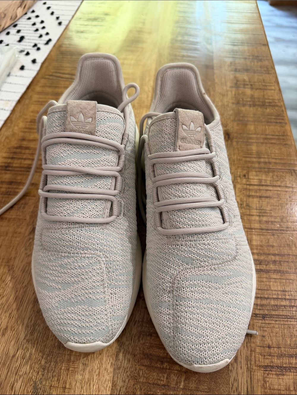 adidas Women’s Knit Sneakers in Pale Pink